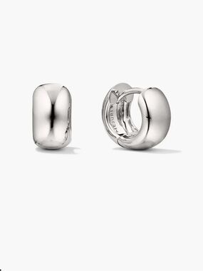 Mejuri Chunky Huggie Hoop Earring (1) in sterling silver
